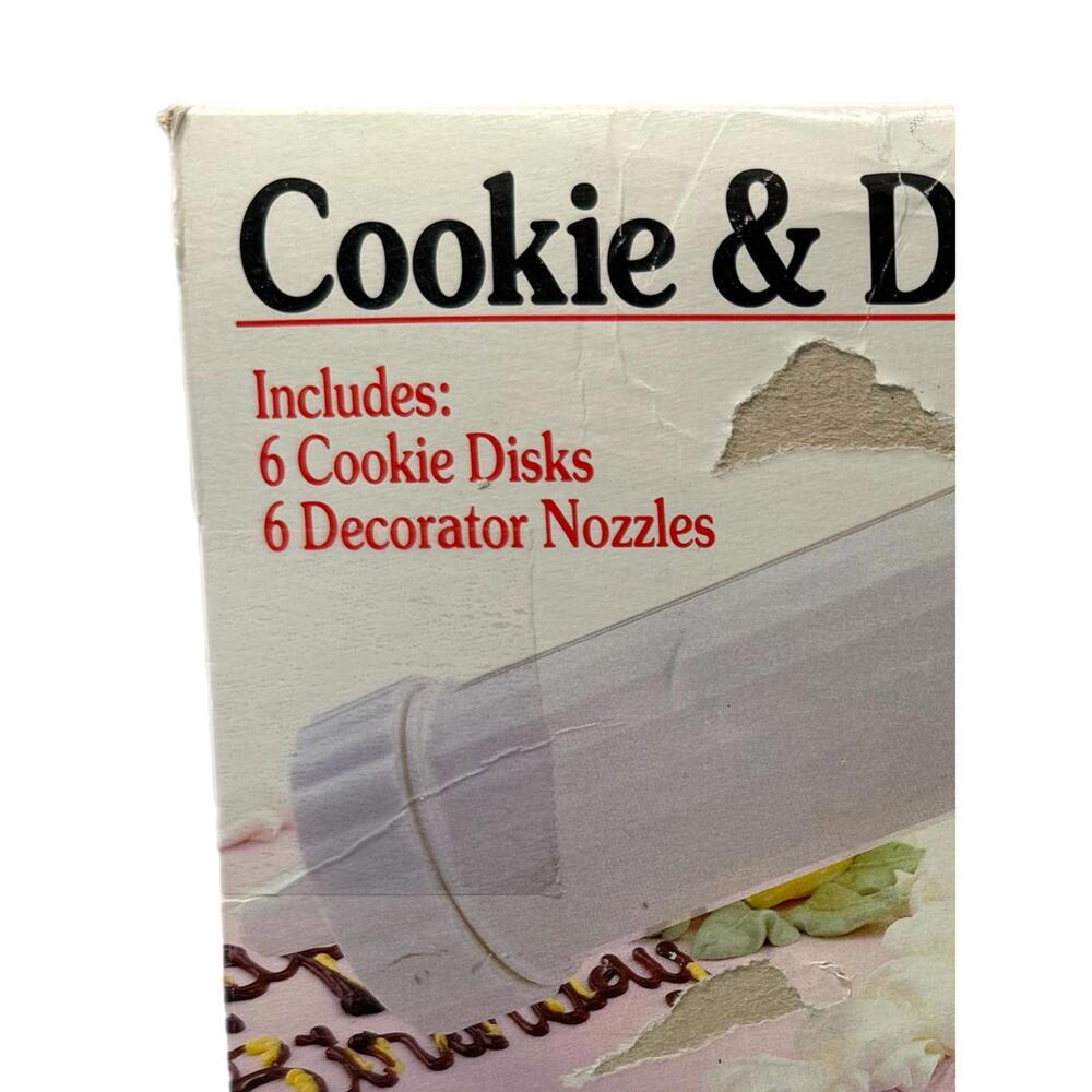 NEW Acme Cookie & Decorator Set – 6 Disks + 6 Nozzles - Picture 2 of 2